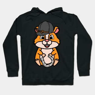 Funny hamster is ready to ride a horse Hoodie
